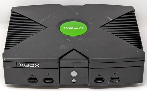 Original xbox black console - original,